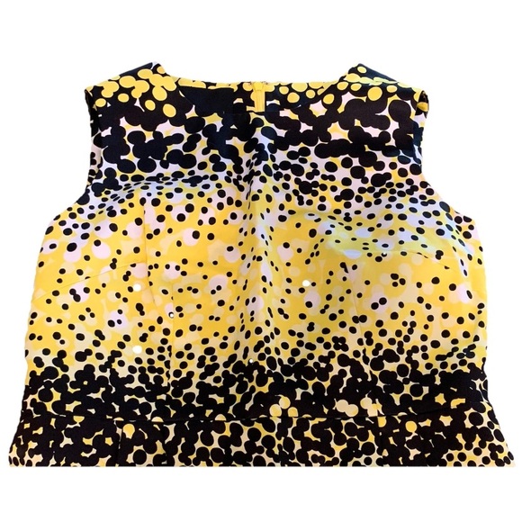 Carlisle Yellow and Black Sleeveless Dress Size 10 - Picture 4 of 13